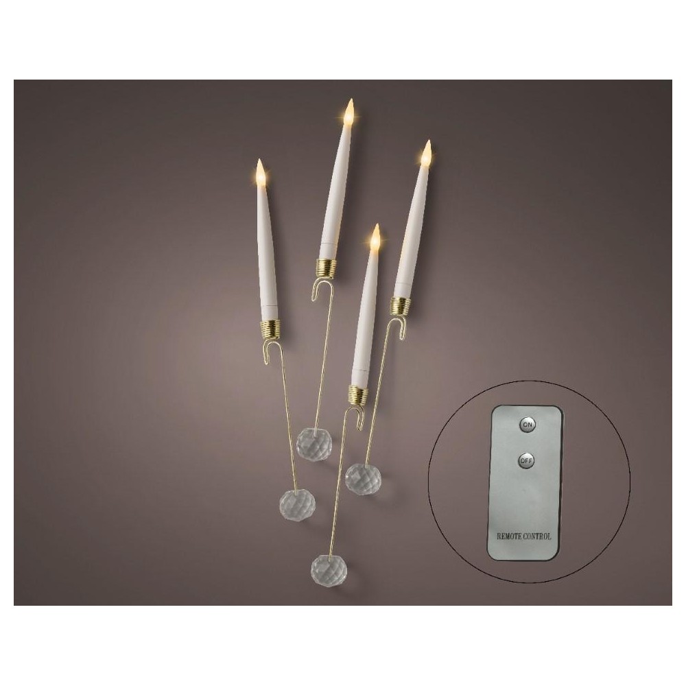 CANDELE LED DA APPENDERE 10 PEZZI H.15